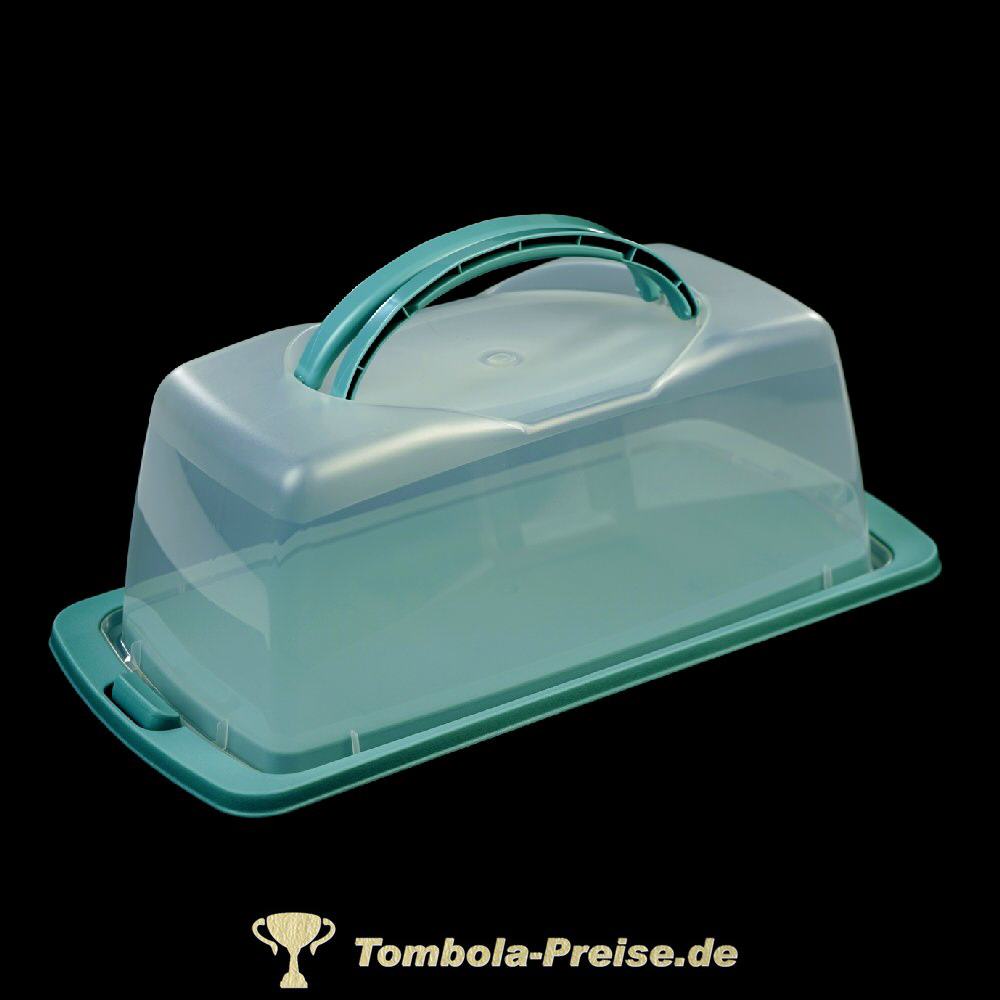 Eckiger Kuchenbeh&auml;lter gr&uuml;n