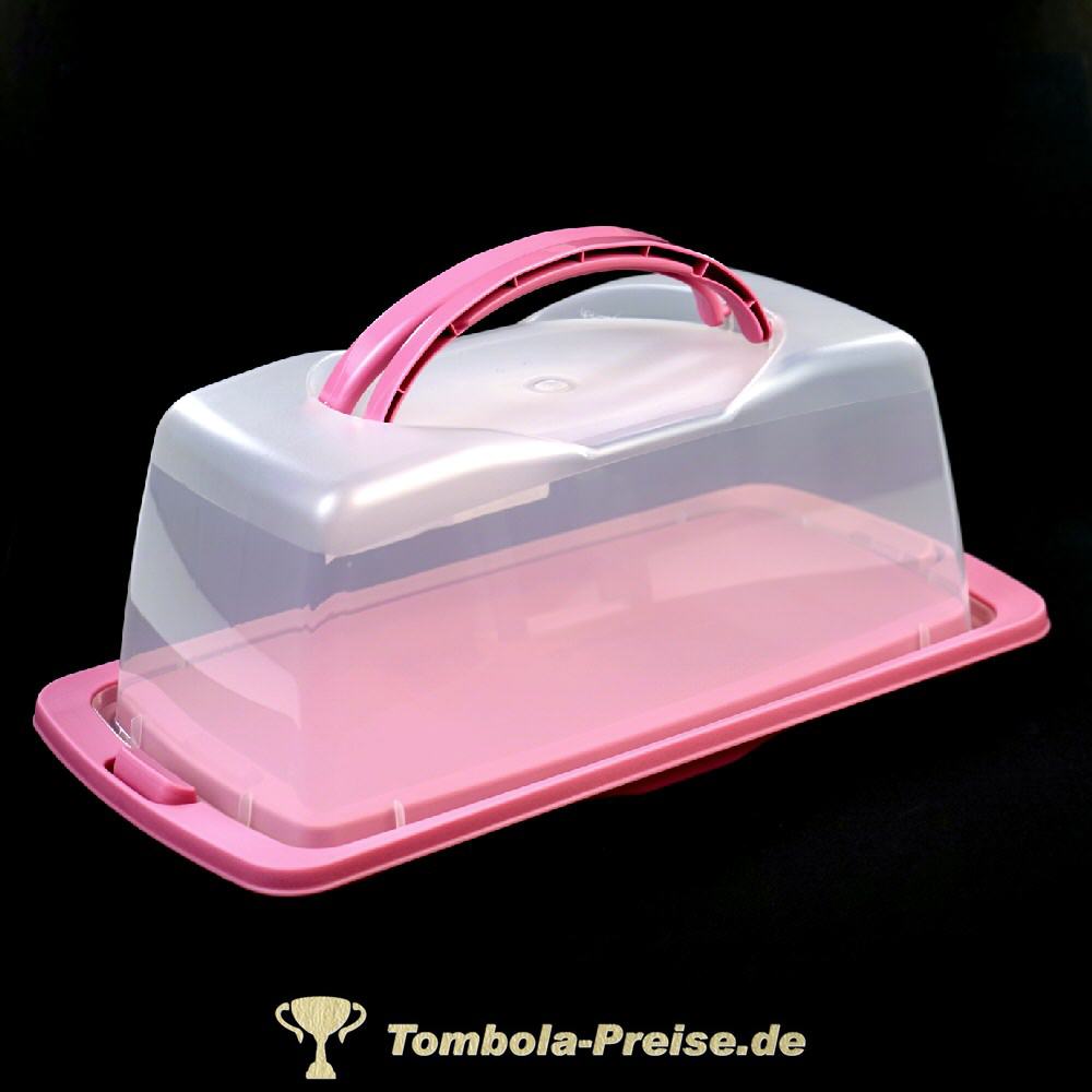 Rosa Kuchenbeh&auml;lter eckig