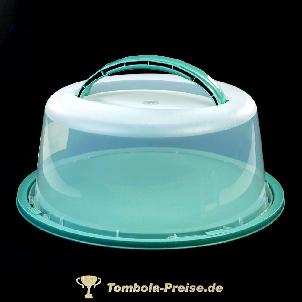 Gr&uuml;ner Tortenbeh&auml;lter mit Griffen