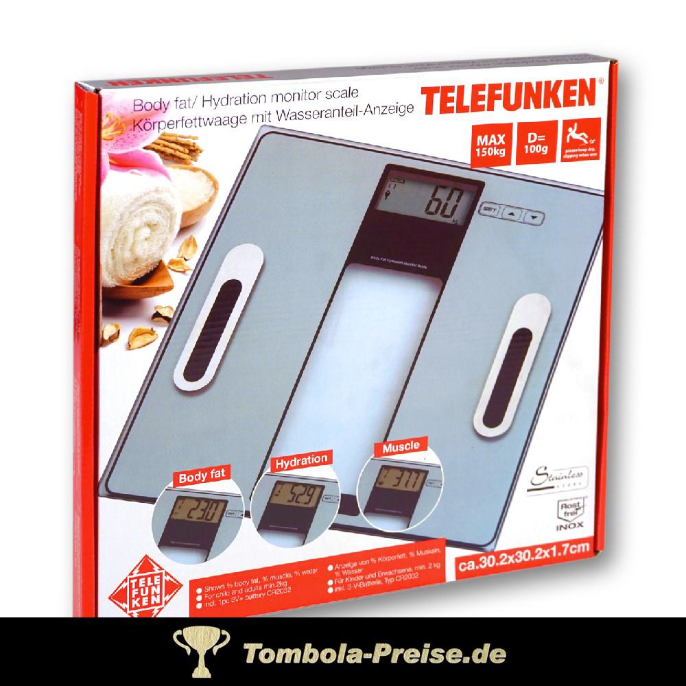 Digitalwaage mit K&ouml;rperfettanzeige