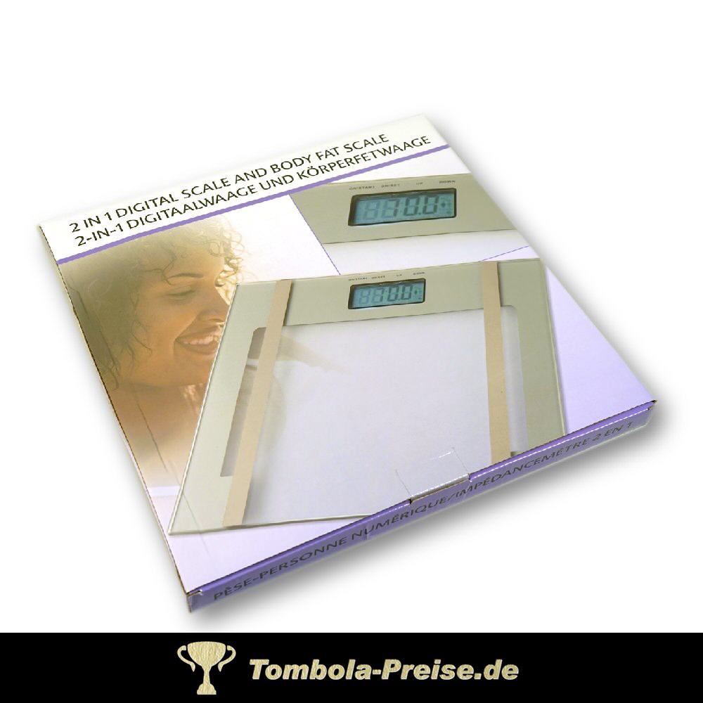 TreuePr&auml;sent Digital- & K&ouml;rperfettwaage