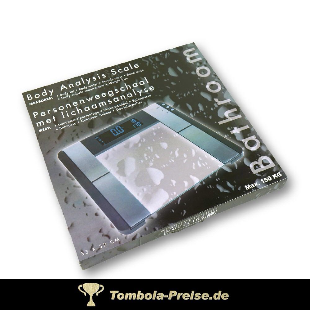 TreuePr&auml;sent Personenwaage mit Analysefunktion