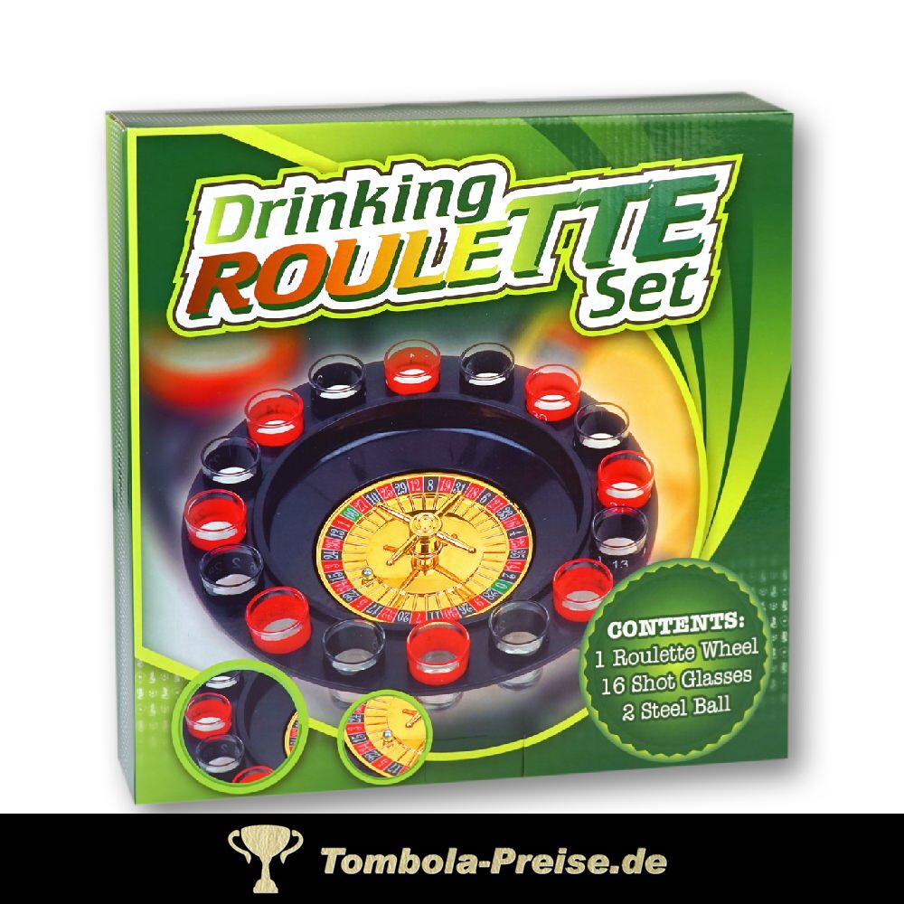 Trinkspiel Roulette mit Gl&auml;sern