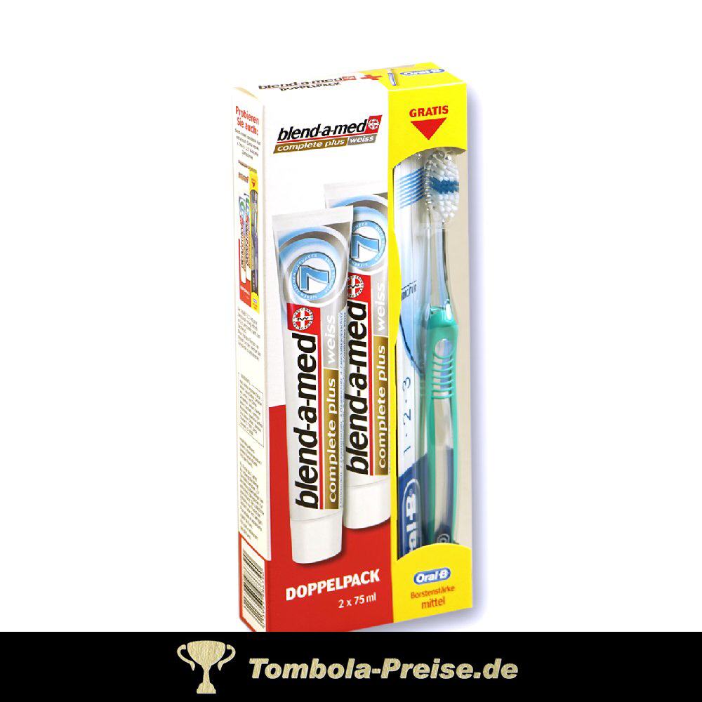 TreuePr&auml;sent Blend-a-Med Zahncreme Doppelpack mit Zahnb&uuml;rste