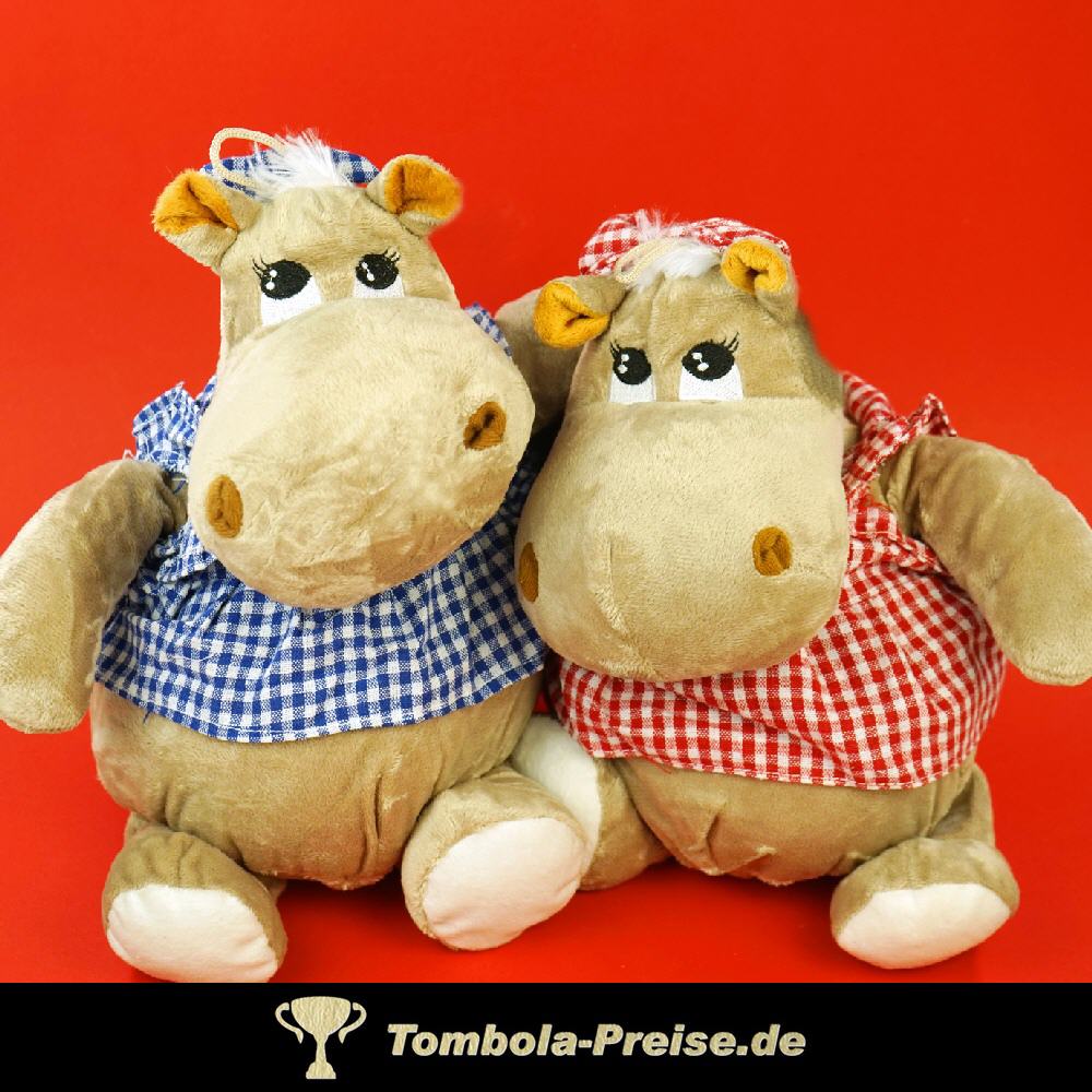 Pl&uuml;sch-Nilpferd mit Sch&uuml;rze