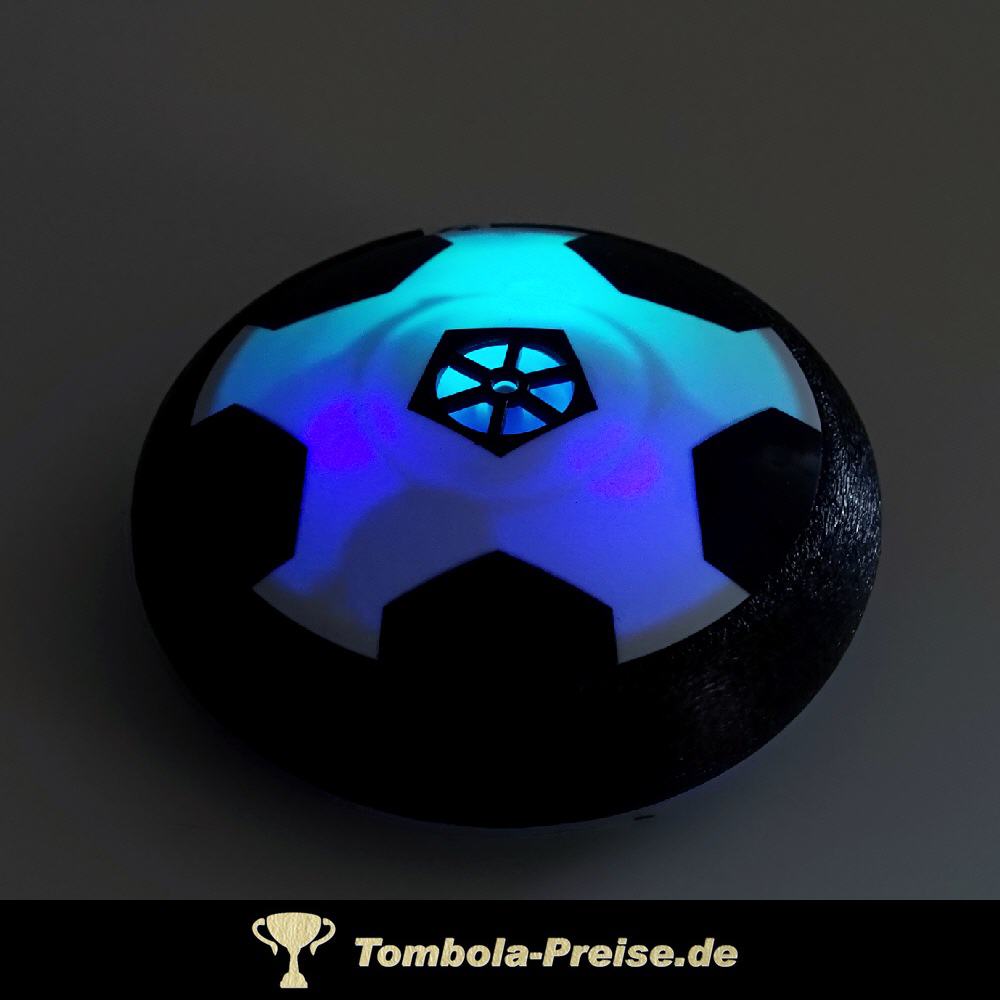 Luftkissen-Fu&szlig;ball beleuchtet