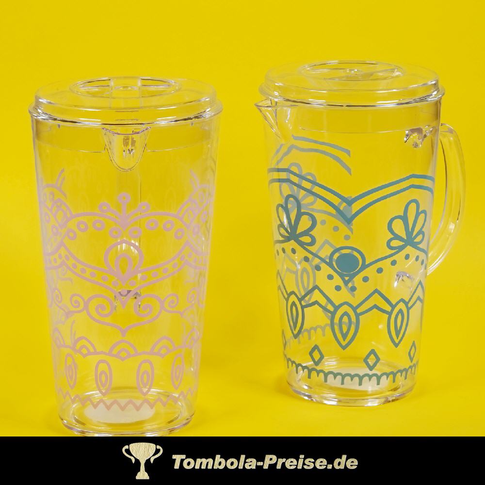 2 Liter Kunststoff-Kanne mit Design