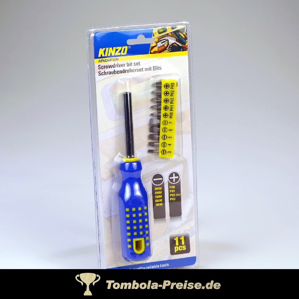 Schraubendreher mit Bits 11-teilig