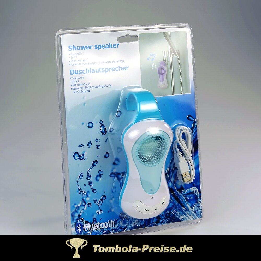 Bluetooth Duschlautsprecher mit Radio