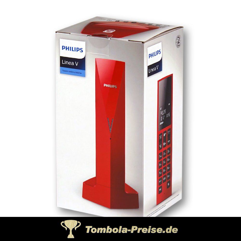 Schnurlos-Telefon rot