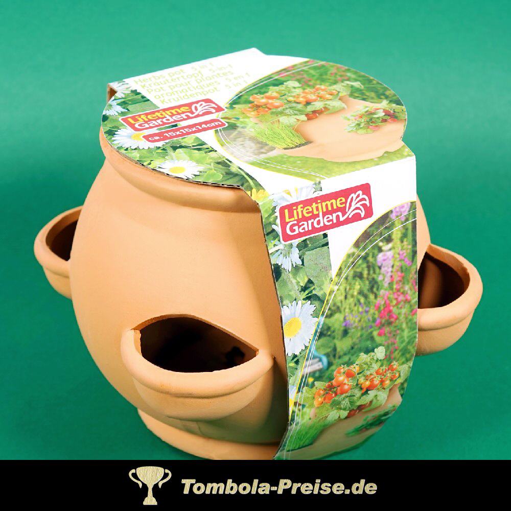 Kr&auml;utertopf aus Ton