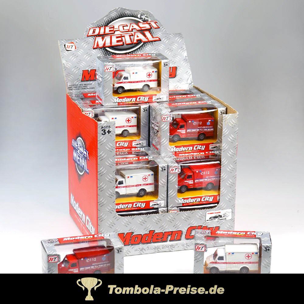 Rettungsfahrzeuge aus Metall
