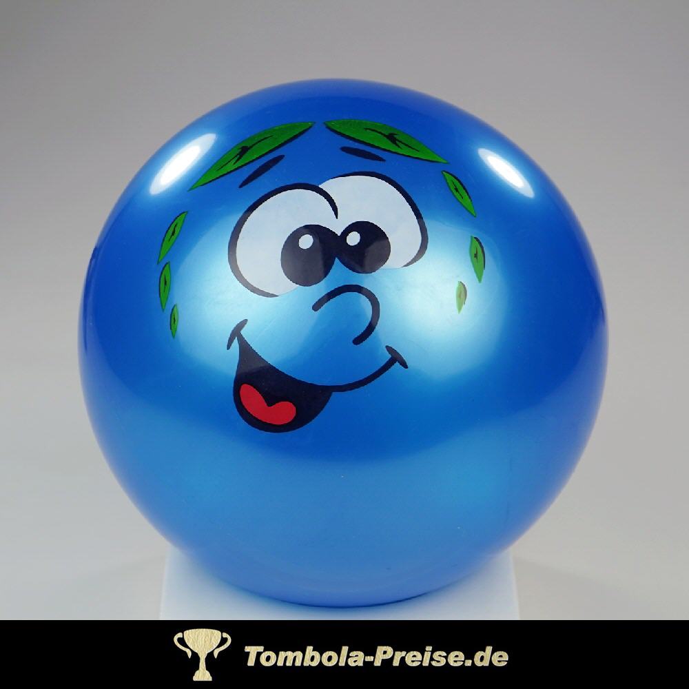 Lachgesicht-Ball blau