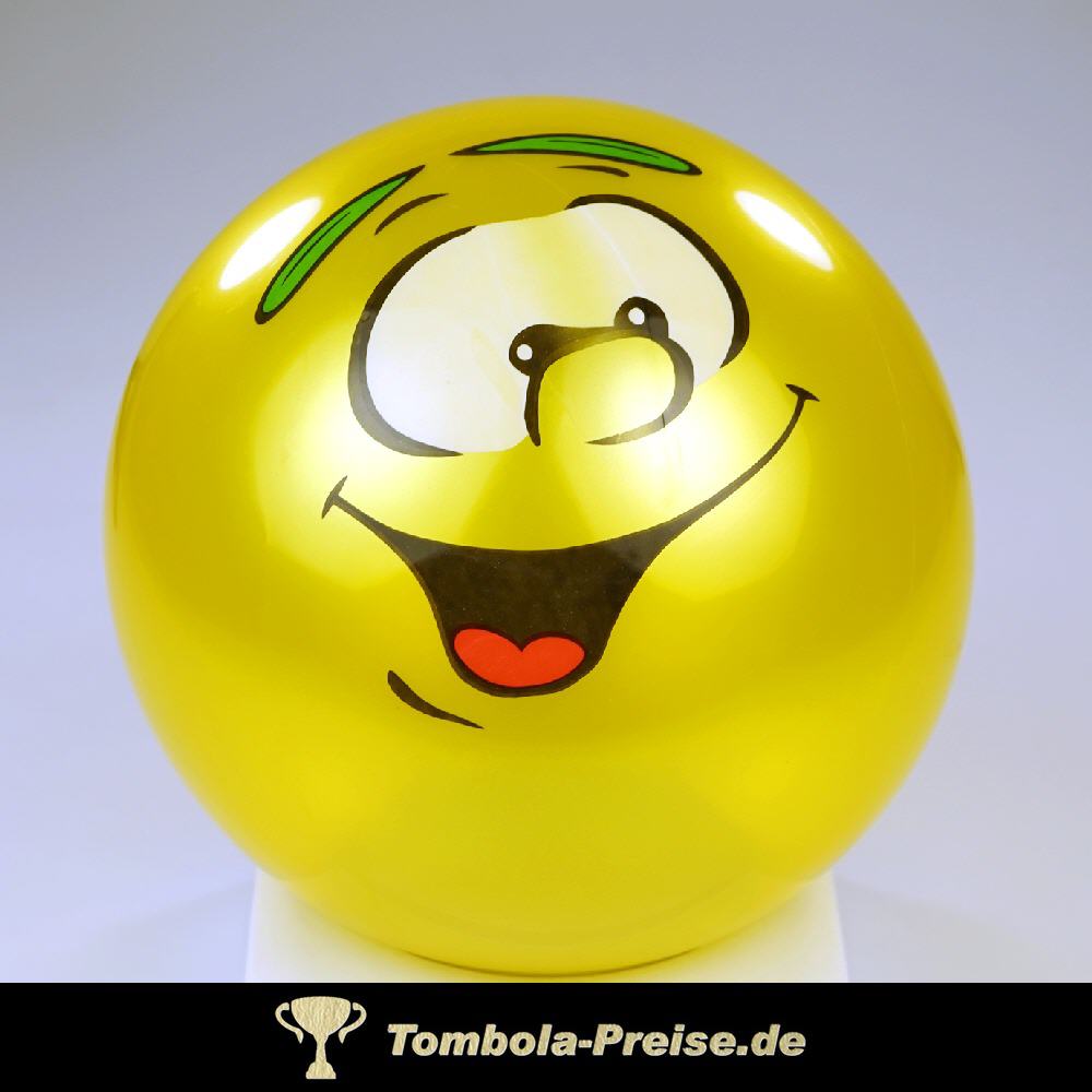 Lachgesicht-Ball gelb