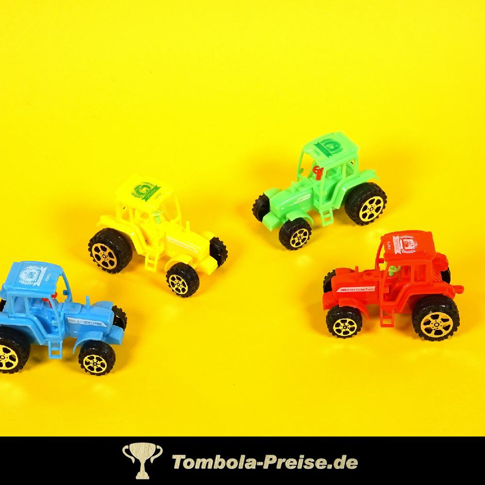 Spielzeug-Traktoren bunt