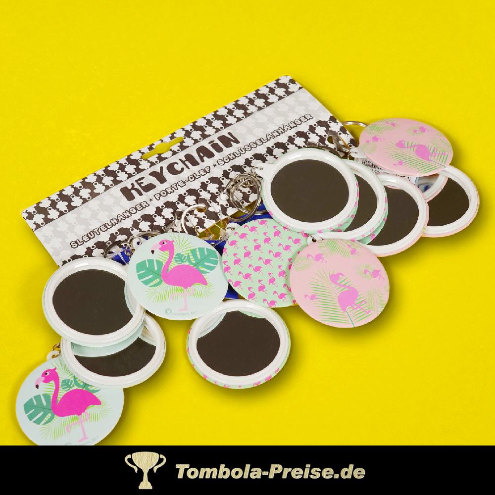 Flamingo-Design Spiegel-Anh&auml;nger