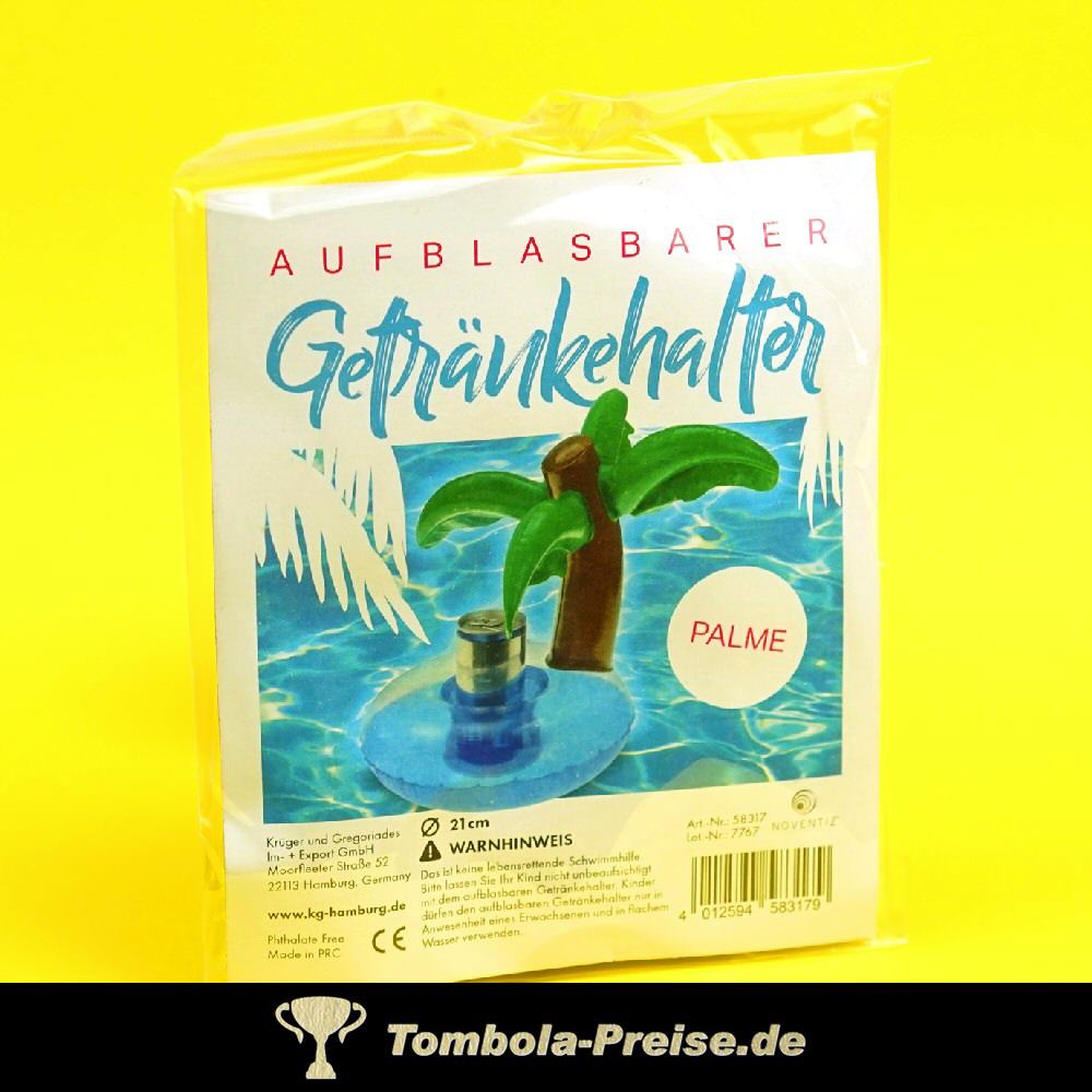 Aufblasbarer Getr&auml;nkehalter Palme