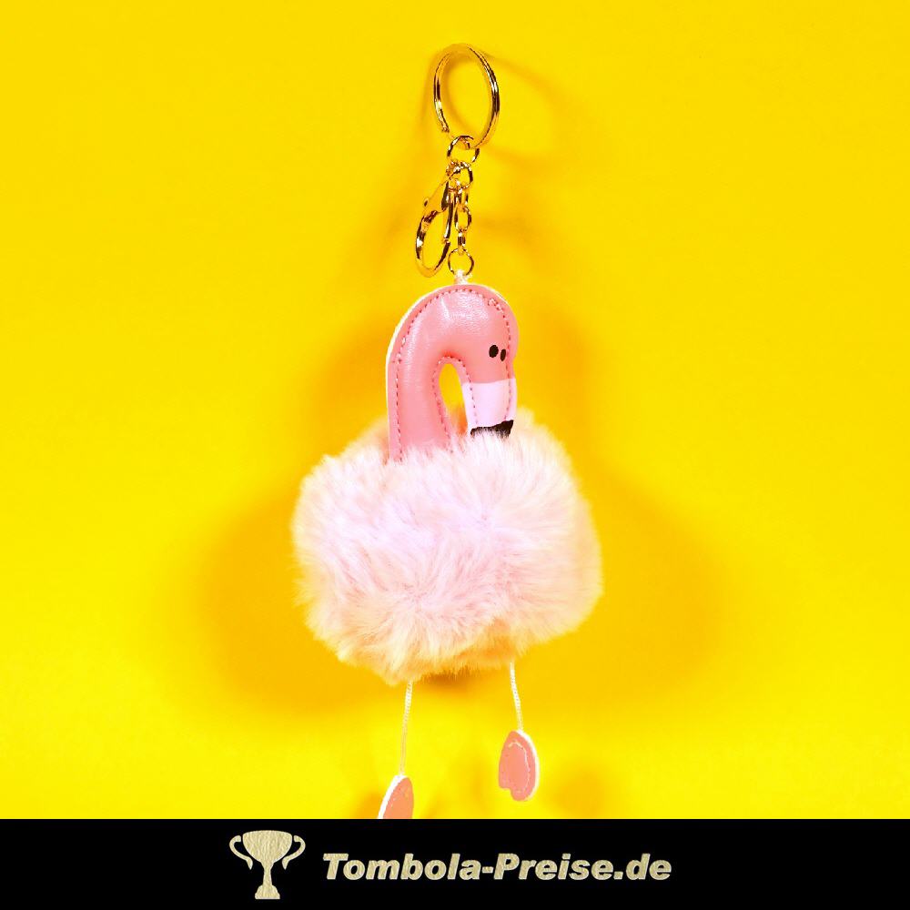 Anh&auml;nger Pl&uuml;sch-Flamingo
