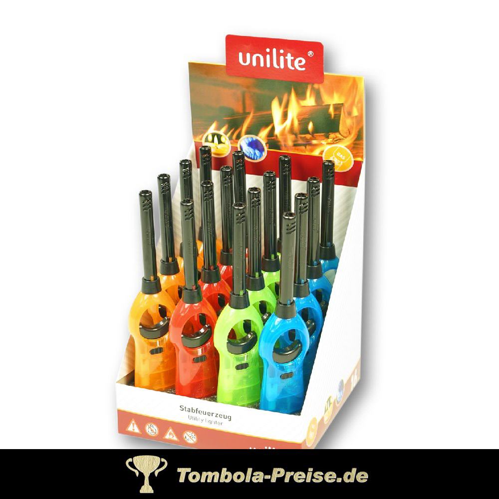 Stabfeuerzeuge transparent bunt