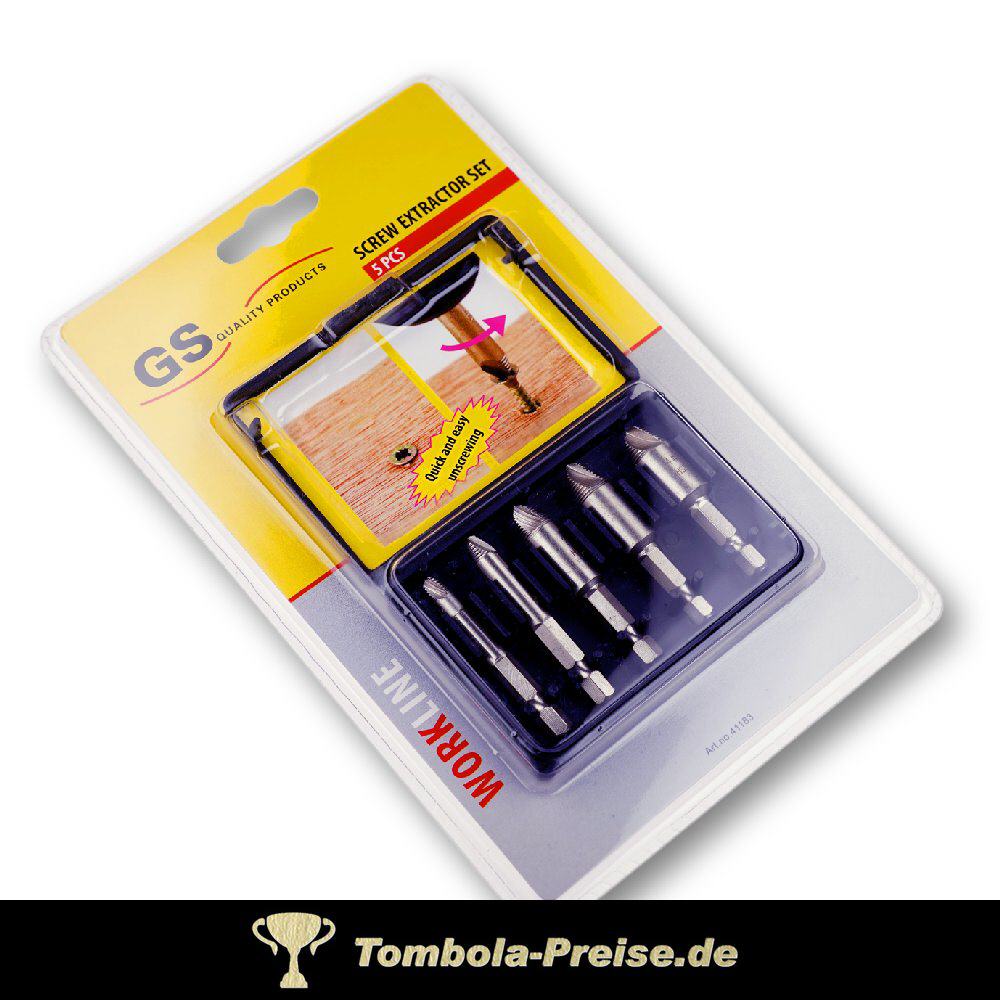 Schrauben-Entfernerset 5teilig