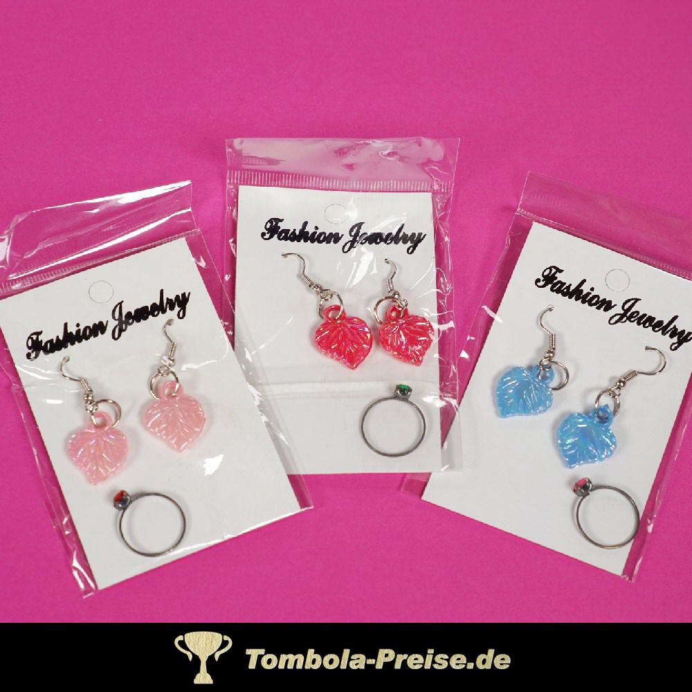 M&auml;dchen-Schmuckset Ohrh&auml;nger mit Ring
