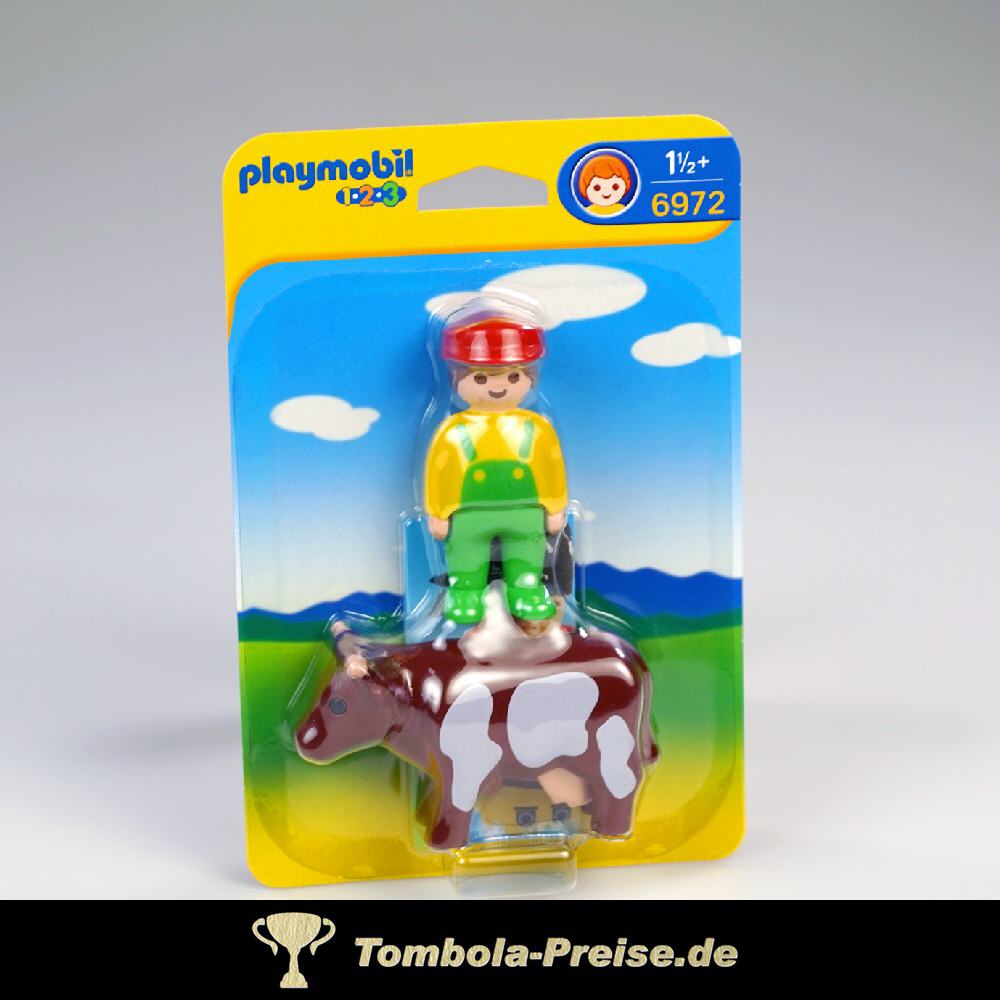 Playmobil Bauer mit Kuh