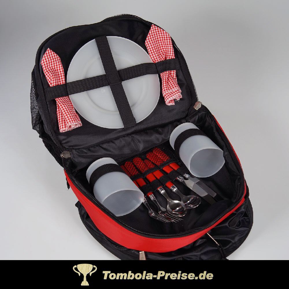 Picknick-Tasche mit Geschirr