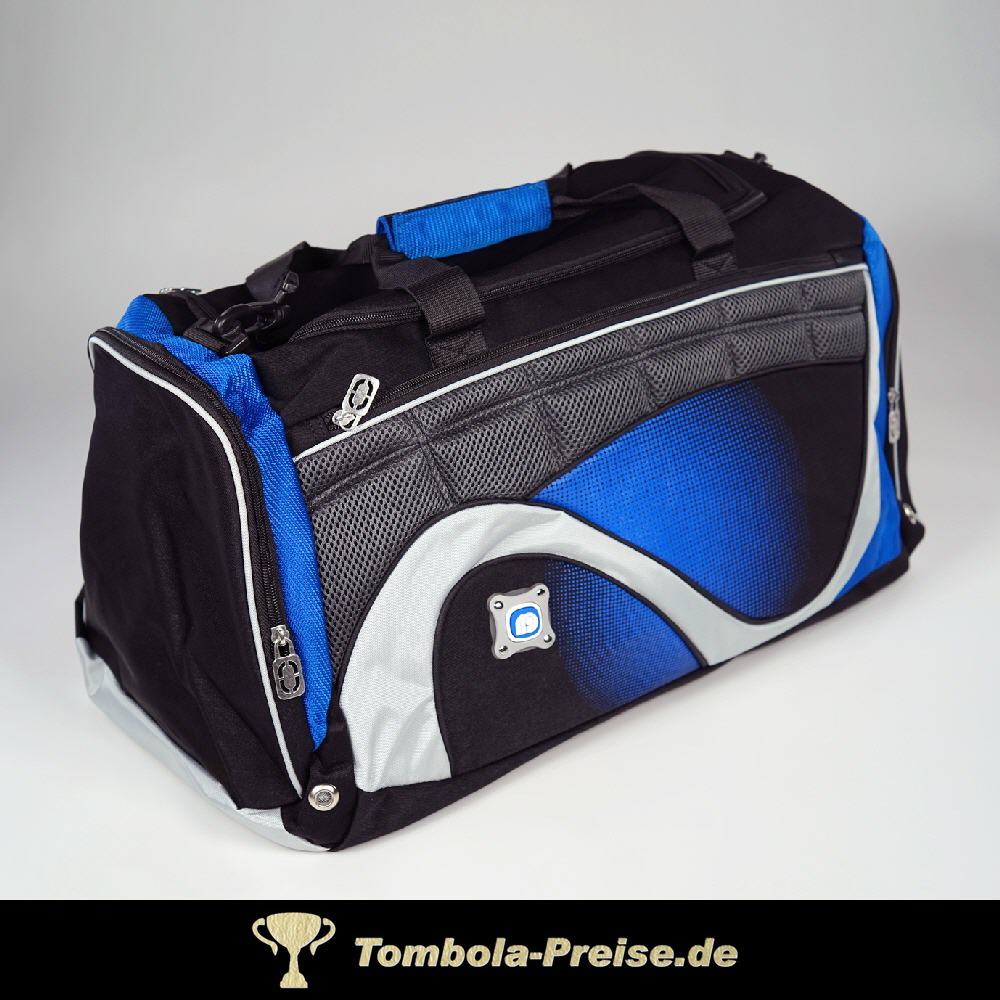 Sporttasche schwarz-blau-grau