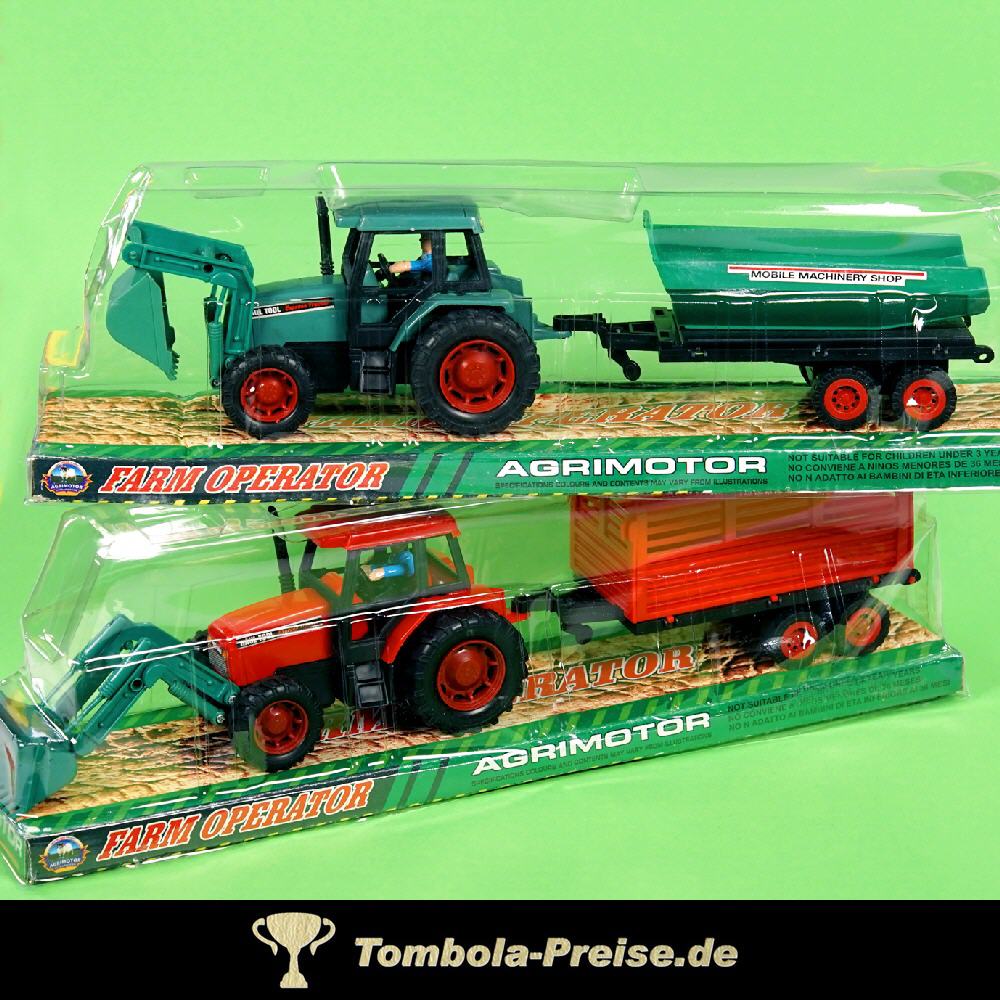 Spielzeug Traktor mit Anh&auml;nger