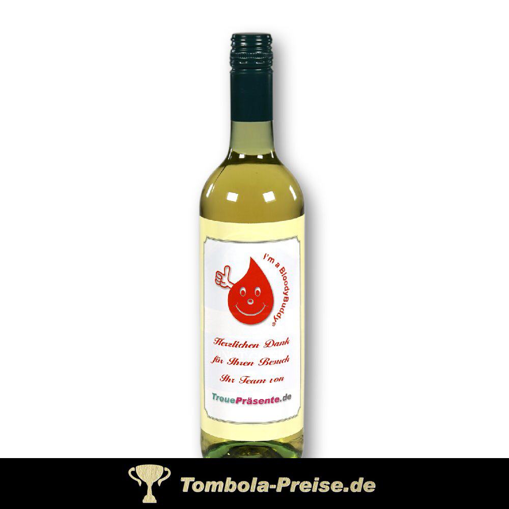 Wei&szlig;wein mit individuellem Etikett