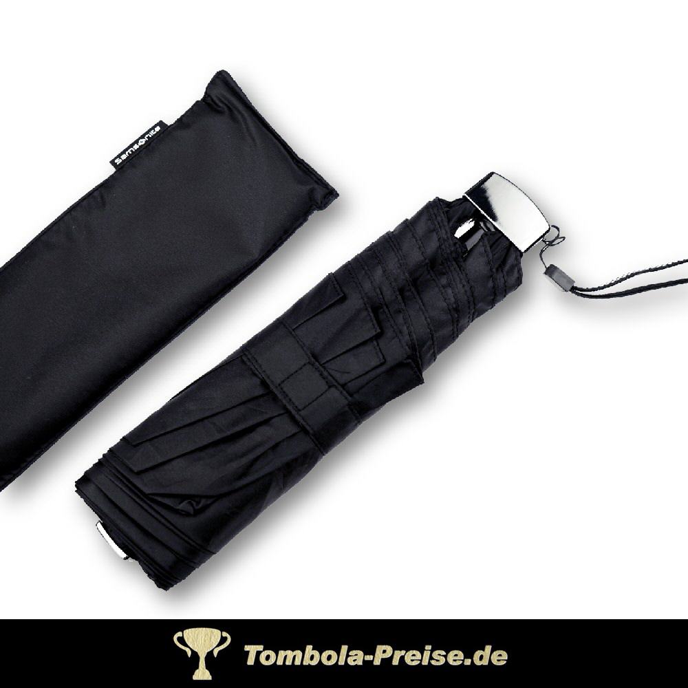 Samsonite Mini-Schirm extraflach schwarz
