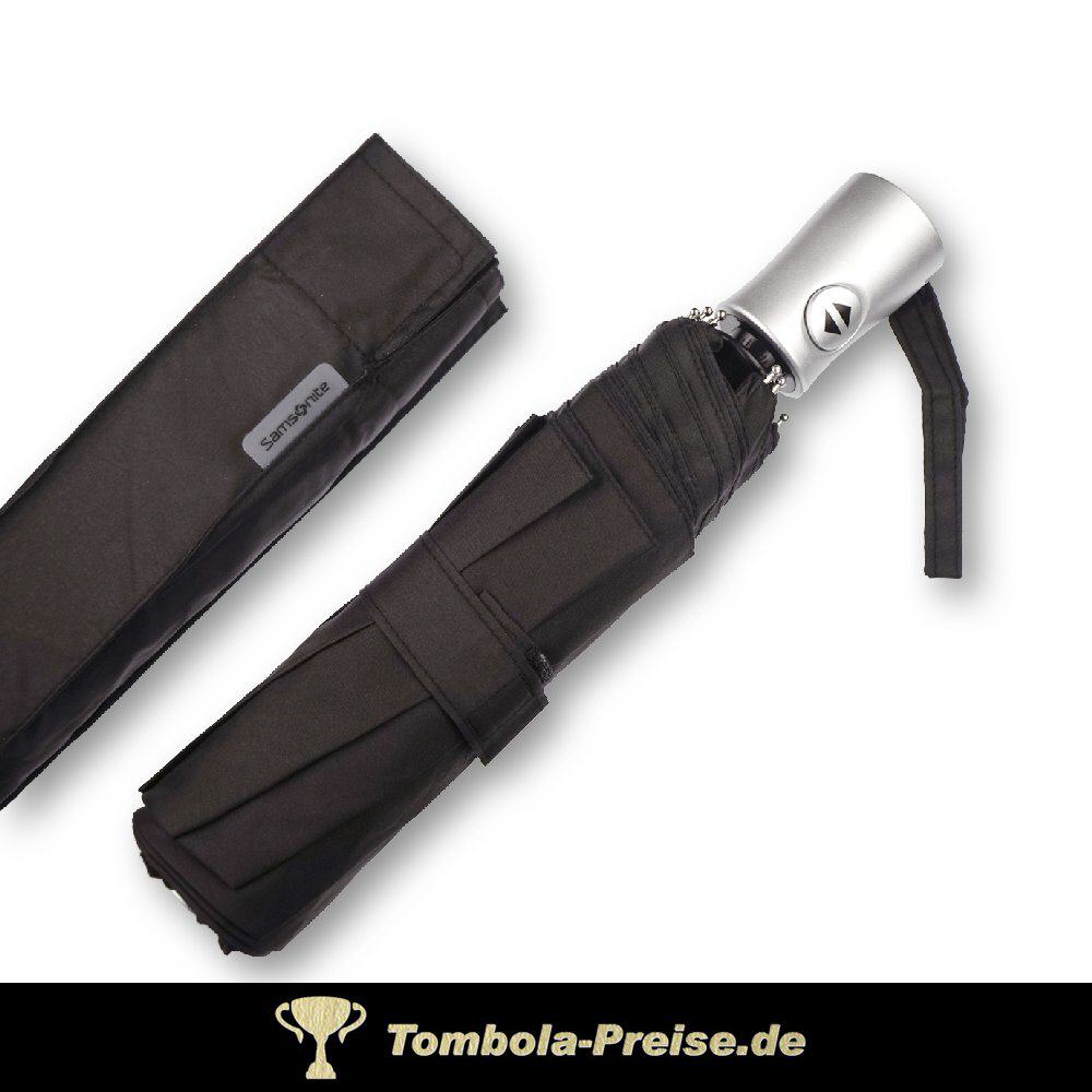Samsonite Automatik-Schirm schwarz