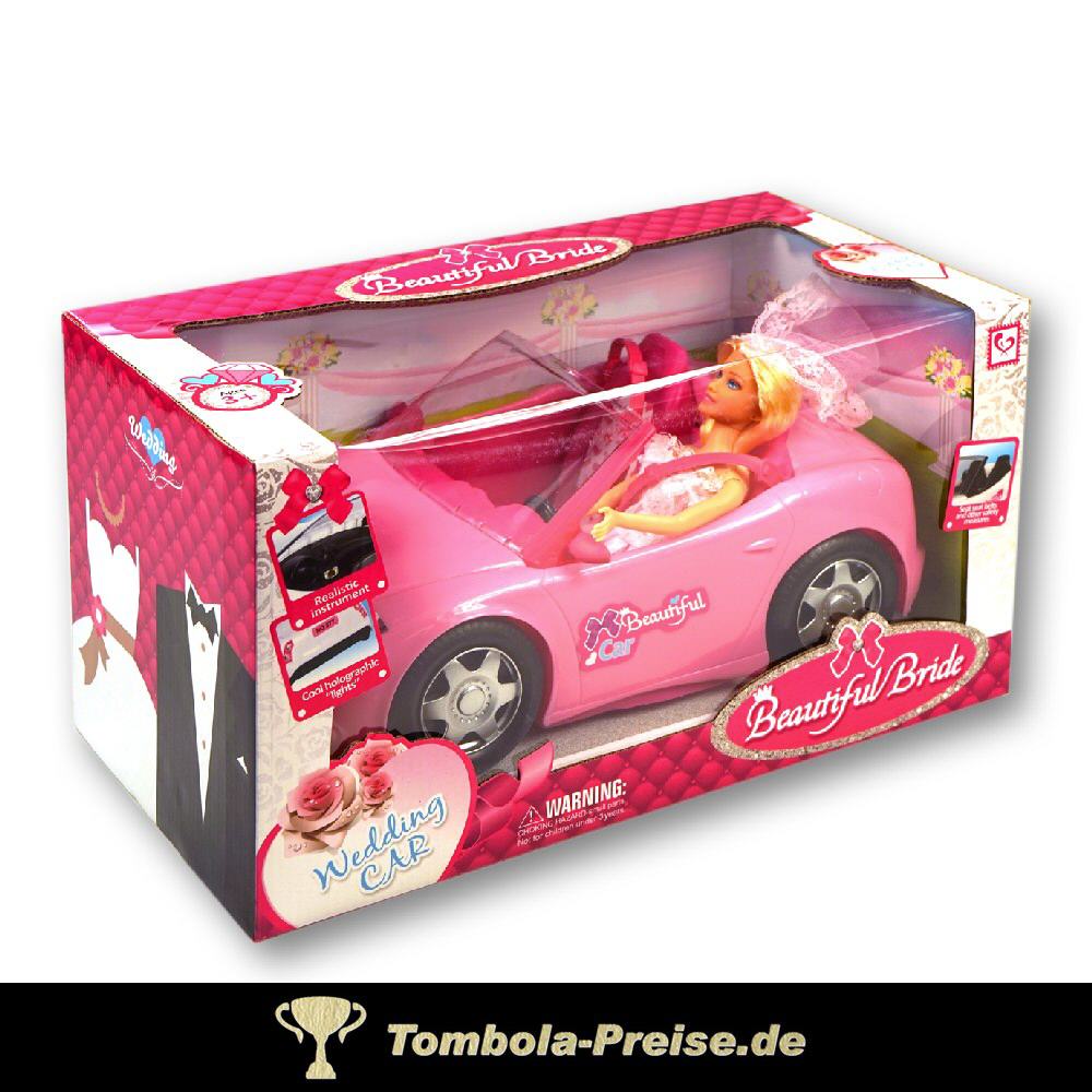 Spielzeug-Cabrio mit Puppe Braut