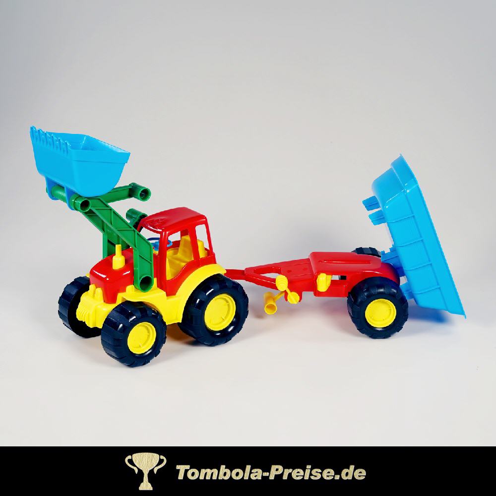 Radlader mit Anh&auml;nger