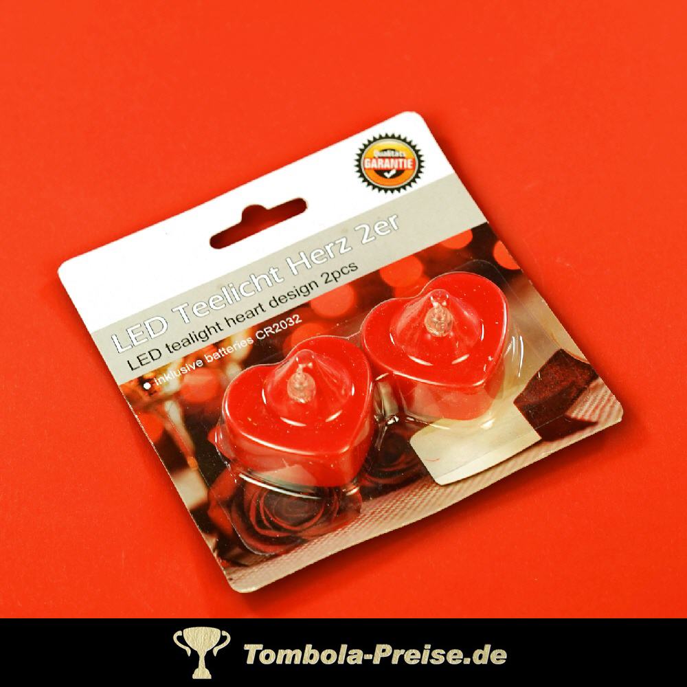 LED Herz-Teelichter