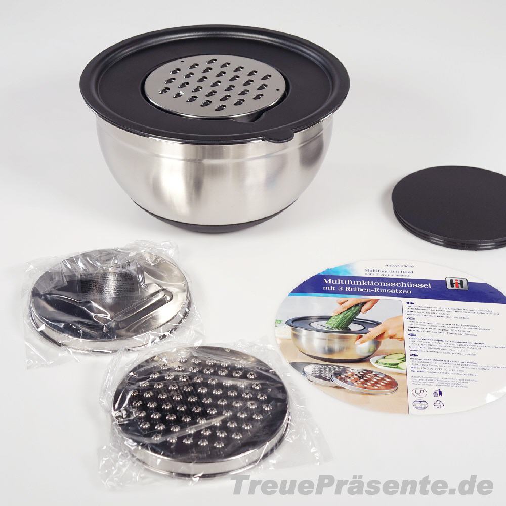 R&uuml;hrsch&uuml;ssel mit Reiben-Set