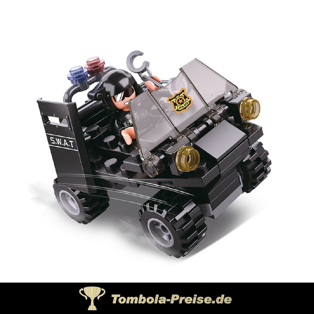 Polizei Einsatzfahrzeug Steckbaukasten