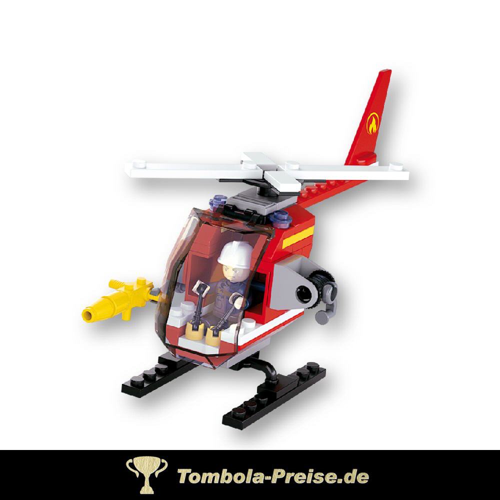 Feuerwehr-Helikopter Steckbaukasten