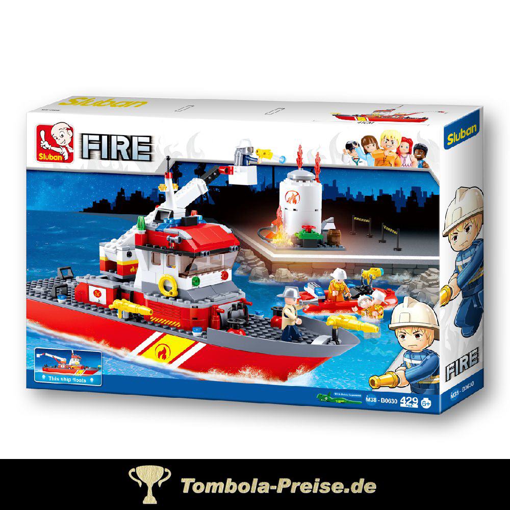 Steckbaukasten Feuerwehr-Boot