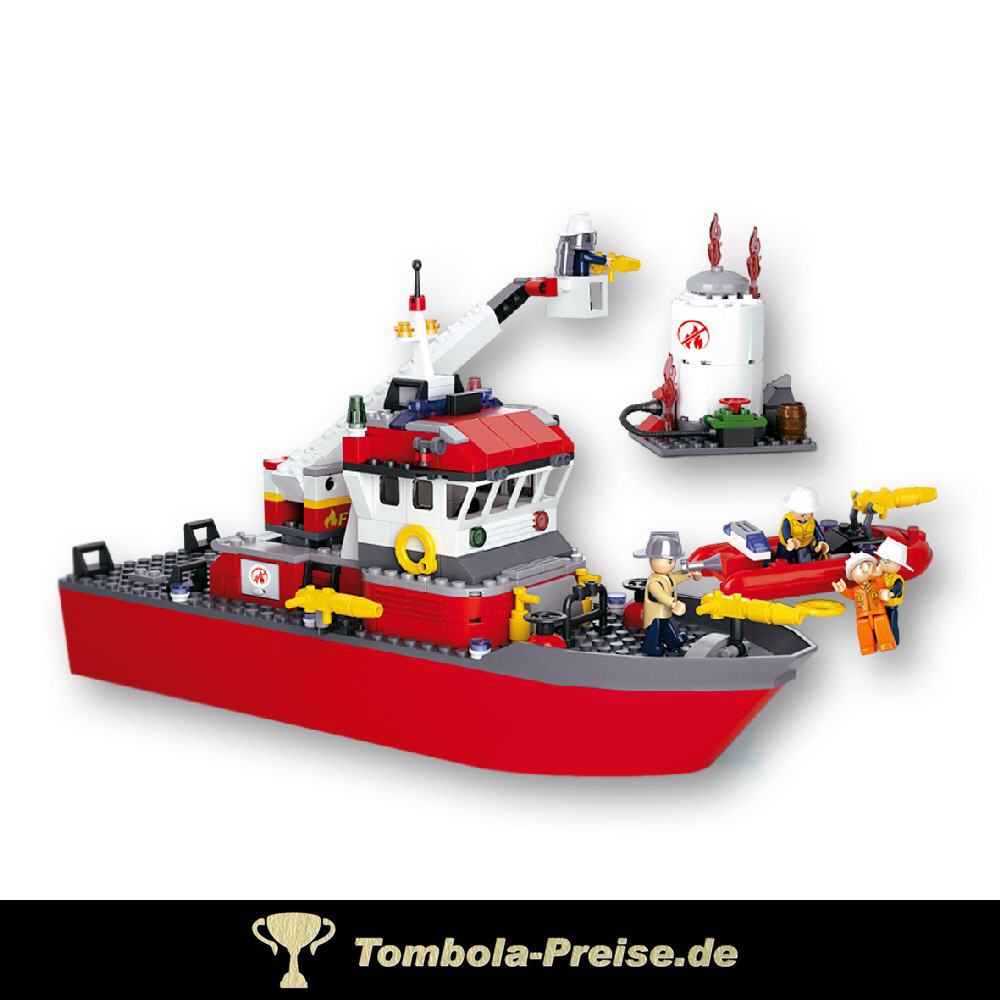 L&ouml;schboot Feuerwehr Steckbaukasten