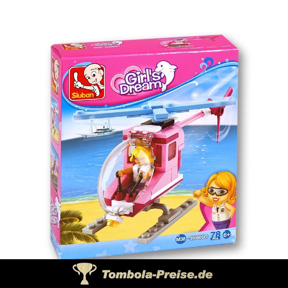 Steckbausteinkasten M&auml;dchen Helikopter