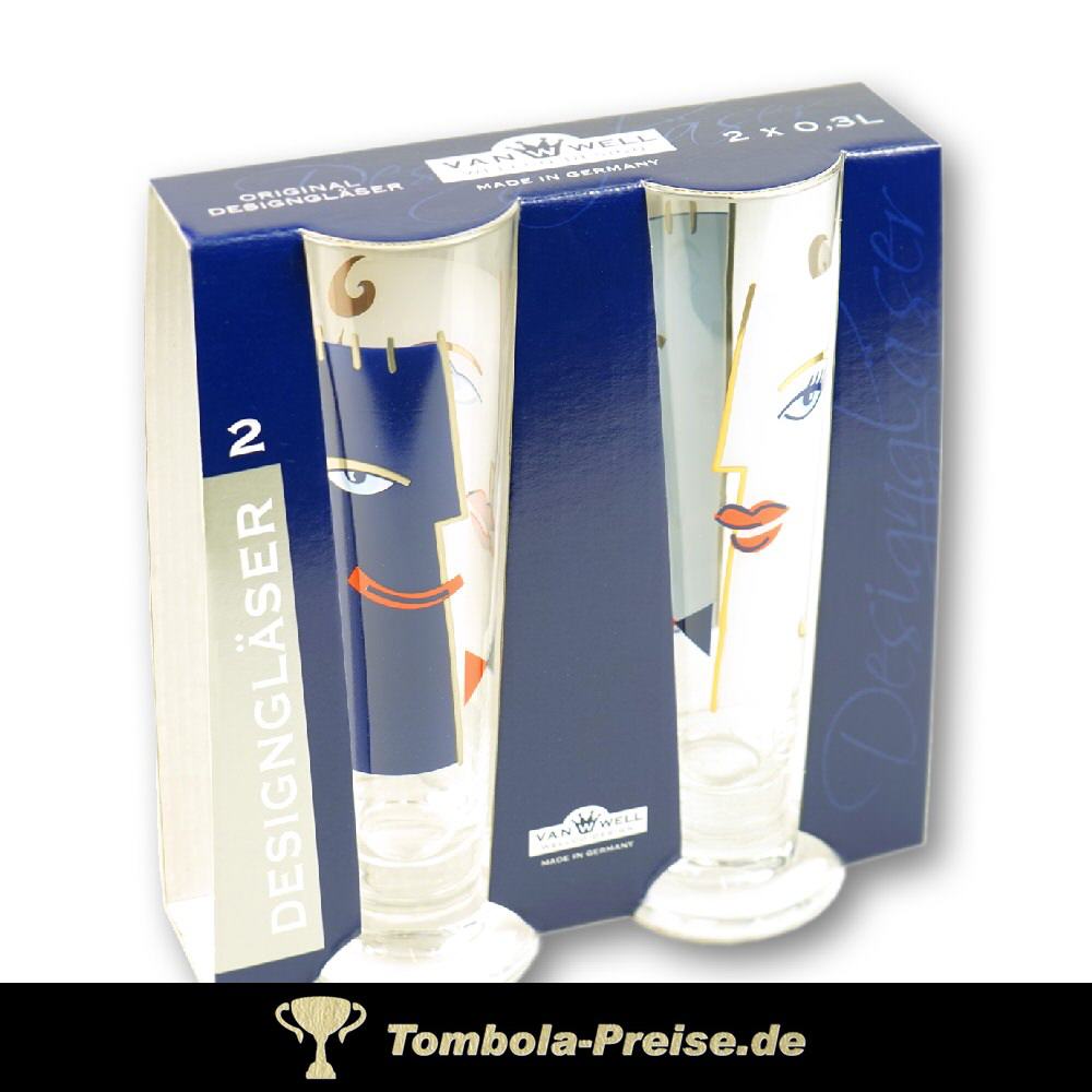 TreuePr&auml;sent Design-Biertulpen 2er-Set