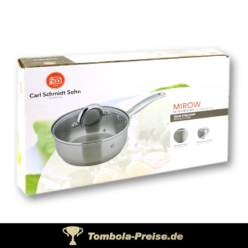 TreuePr&auml;sent Edelstahl-Stieltopf 20 cm