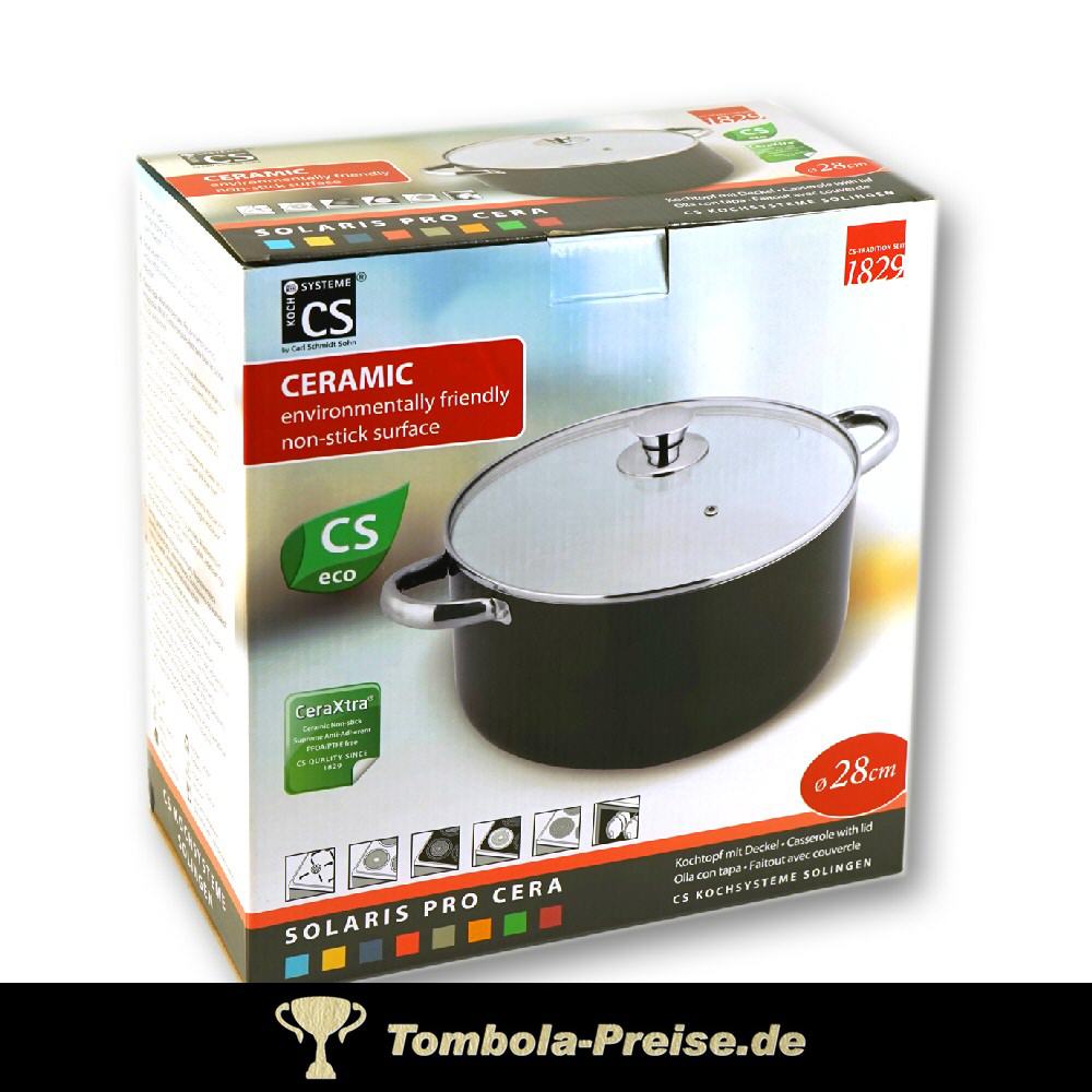 TreuePr&auml;sent Kochtopf mit Deckel 28 cm