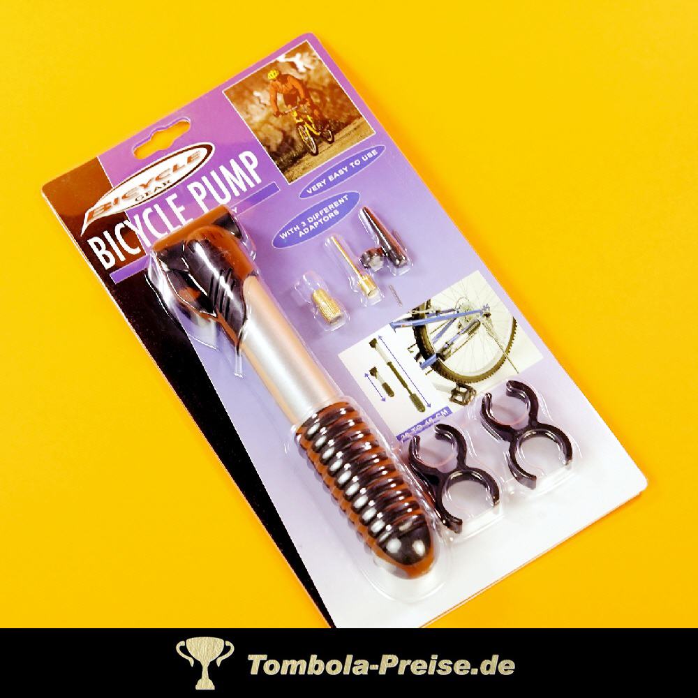 Fahrrad-Pumpe mit Halterung