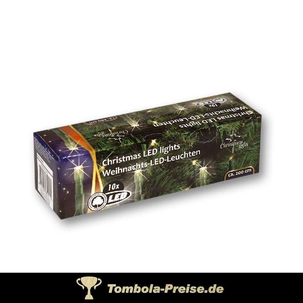 Lichterkette 10 LEDs weiss