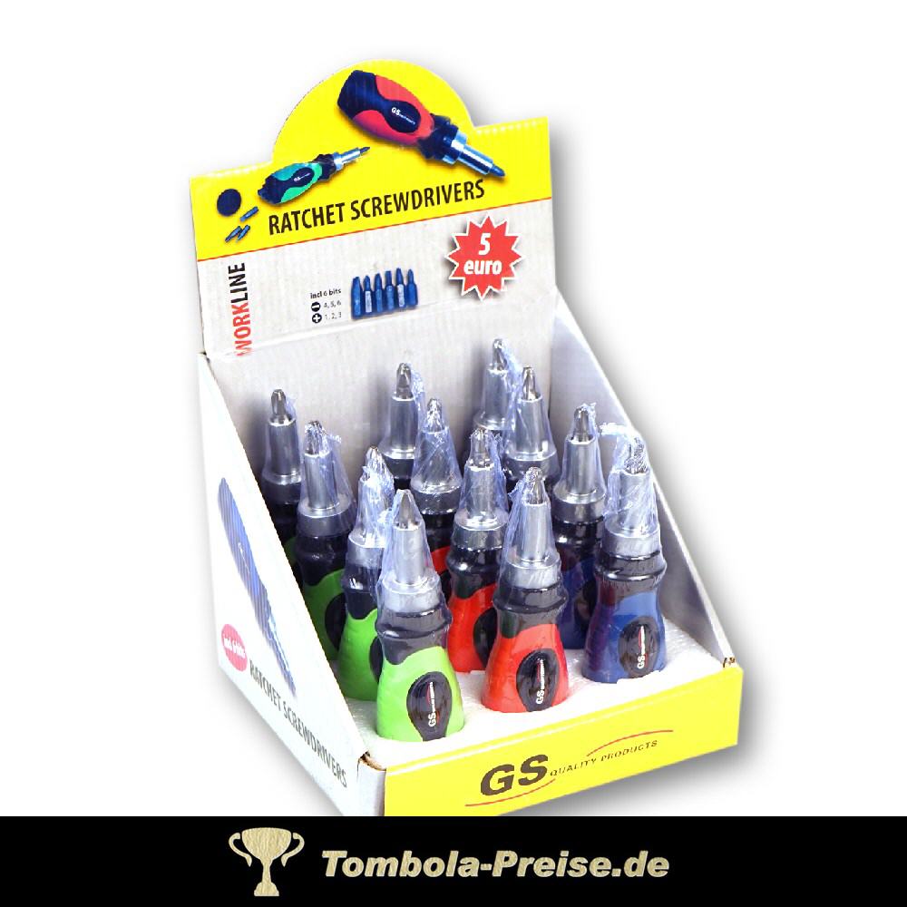 Schraubendreher im Display