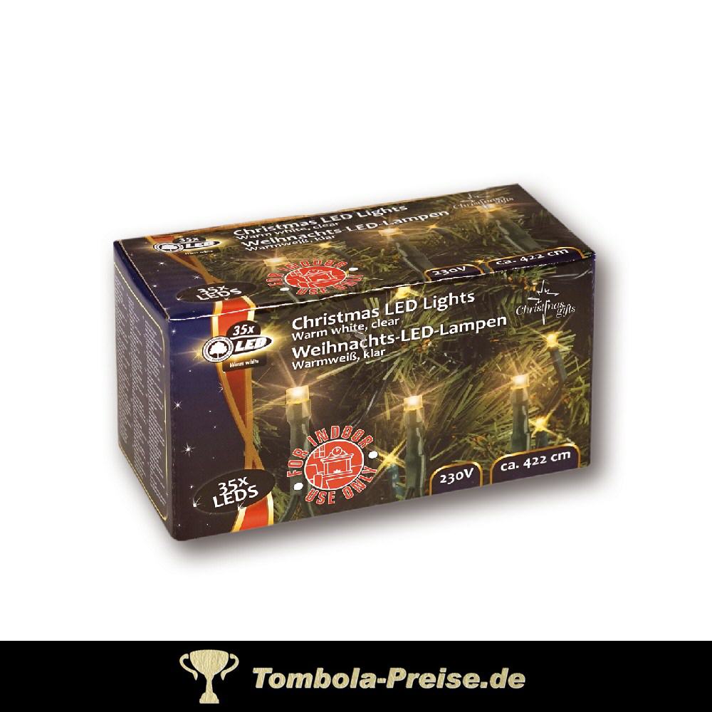 Lichterkette 35 LEDs weiss