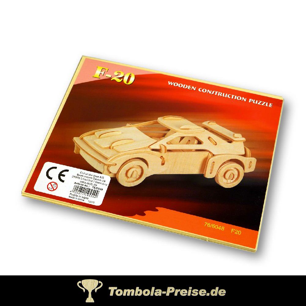 TreuePr&auml;sent Holzpuzzle Rennwagen