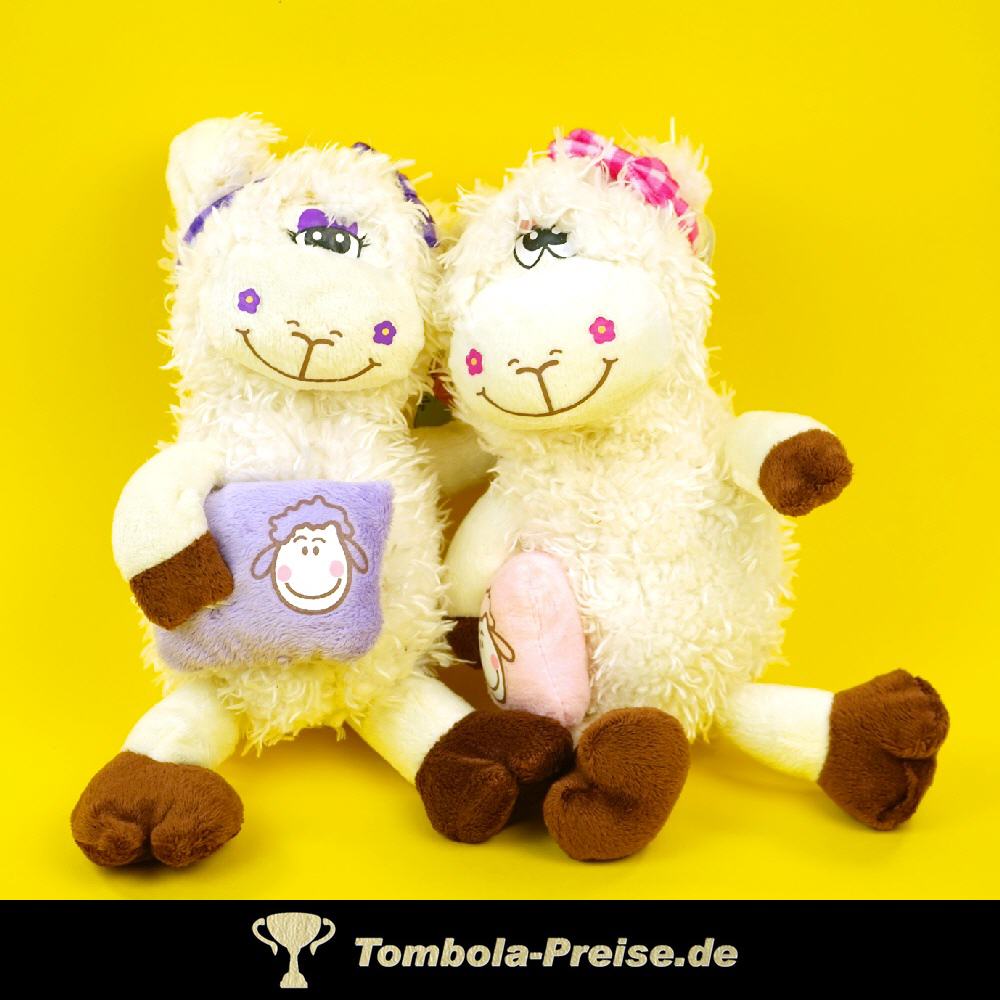 Pl&uuml;sch-Schaf mit Kissen